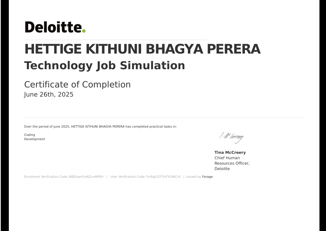AWS job Simulation Certificate